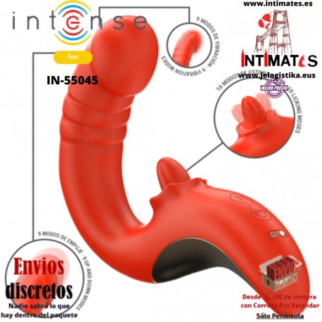 Paulina · Vibrador y estimulador en forma de U · Intense