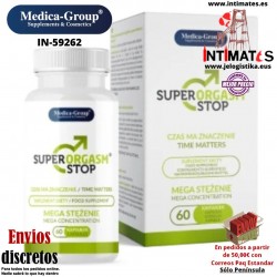 Super Orgasm Stop · Cápsulas retardantes para hombres 60cap · Medica Group
