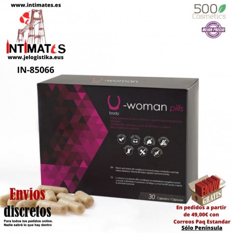 U-Woman · Cápsulas para aumentar la libido femenina 30cap · 500Cosmetics
