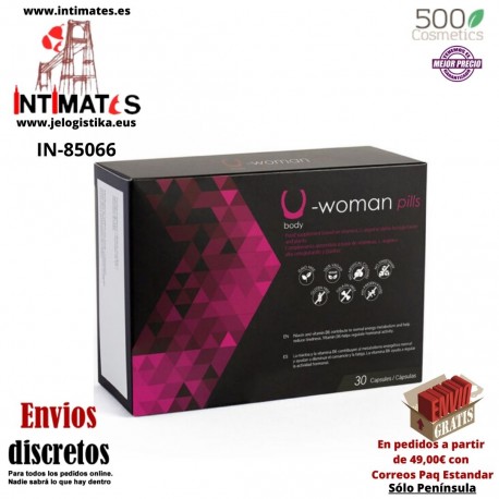 U-Woman · Cápsulas para aumentar la libido femenina 30cap · 500Cosmetics