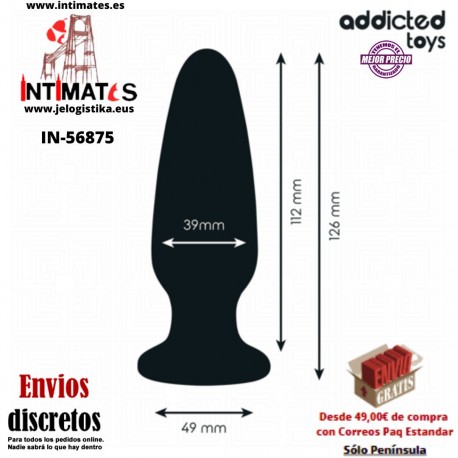 Plug anal  con joya - 112mm · Addicted toys