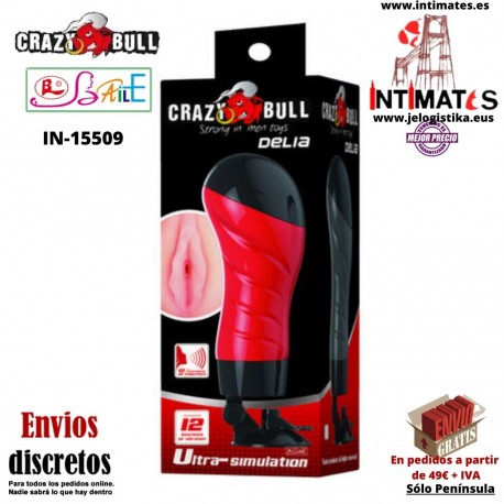 Delia · Masturbador vagina con vibracion y voz · Crazy Bull