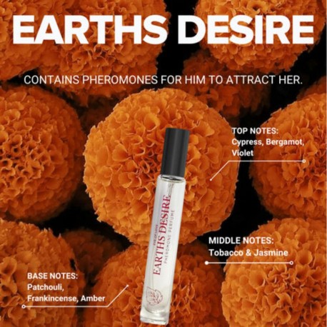 Earth's Desire 30ml · Perfume con feromonas para atraerlas ♂ · Eye of Love