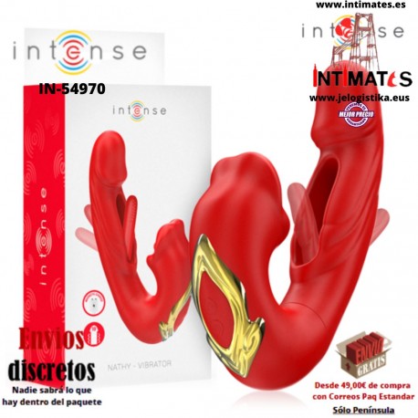 Nathy · Vibrador doble con vibración y estimulación · Intense
