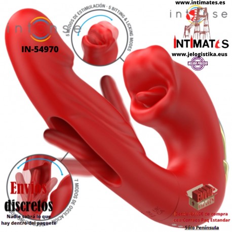 Nathy · Vibrador doble con vibración y estimulación · Intense