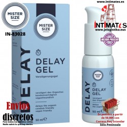 Delay Gel · Gel retardante 50ml · Mister Size
