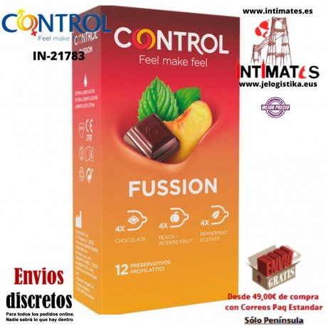 Fussion · 12 Preservativos · Control