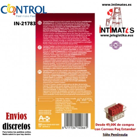 Fussion · 12 Preservativos · Control