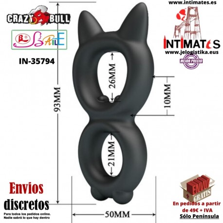 Toran  · Anillo doble de silicona · Crazy Bull