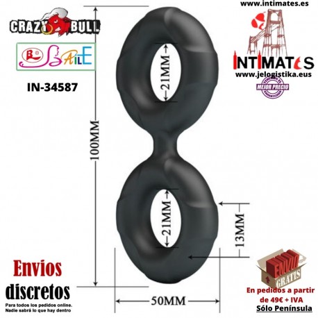 Radwan · Anillo doble de silicona · Crazy Bull