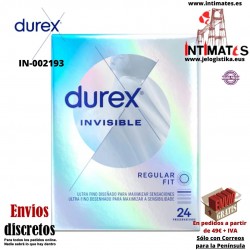 Invisible · Preservativos para maximizar las sensaciones - 24u · Durex