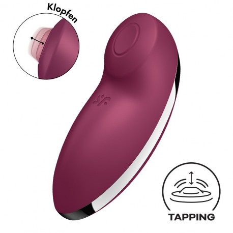 Tap & Climax 2 · Estimulador doble del clítoris: vibración y golpeteo · Satisfyer