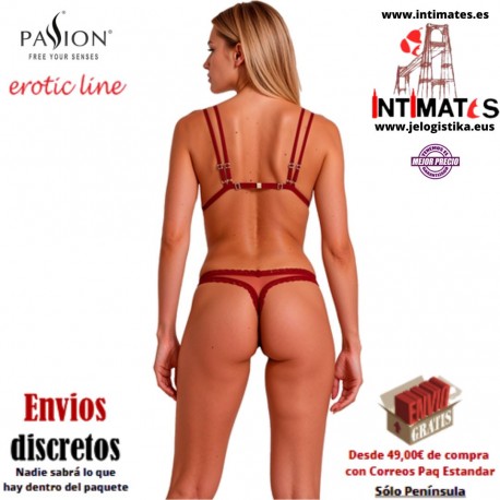 Belissana · Conjunto de sujetador y tanga burdeos · Passion