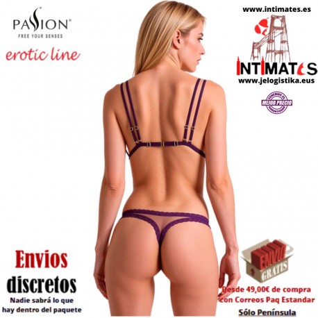 Belissana · Conjunto de sujetador y tanga violeta · Passion