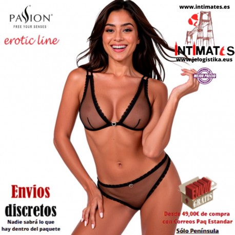 Belissana ·  Conjunto de sujetador y tanga negro · Passion