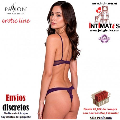 Tivolea ·  Conjunto de sujetador y tanga violeta · Passion
