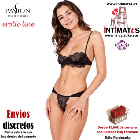 Tivolea ·  Conjunto de sujetador y tanga negro · Passion