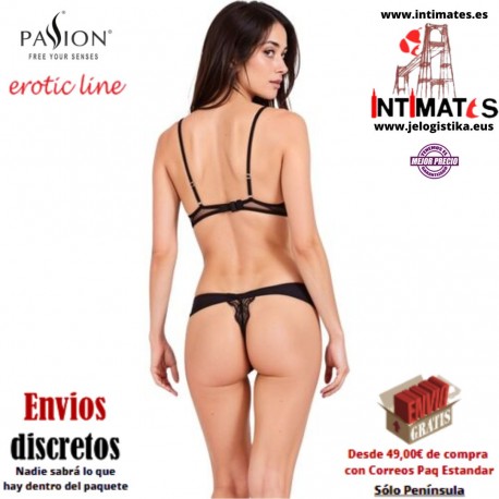 Tivolea ·  Conjunto de sujetador y tanga negro · Passion