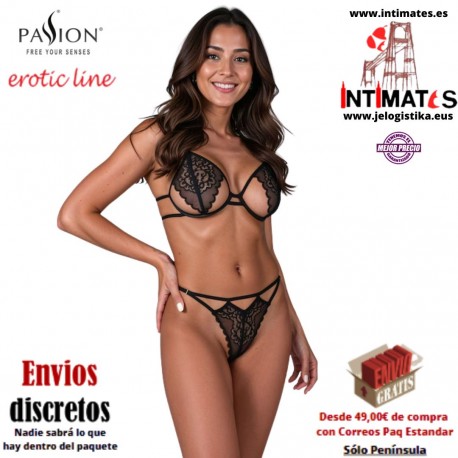 Resilque ·  Conjunto de sujetador y tanga negro · Passion