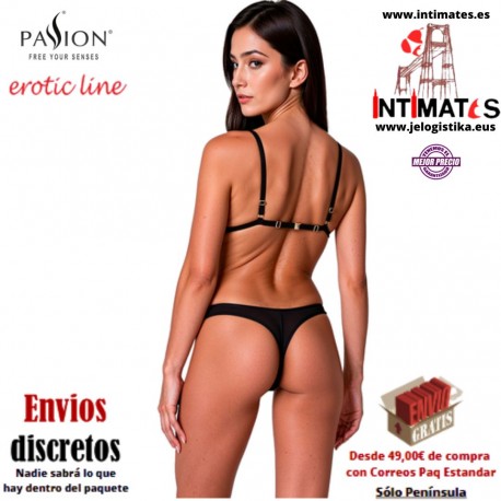 Resilque ·  Conjunto de sujetador y tanga negro · Passion