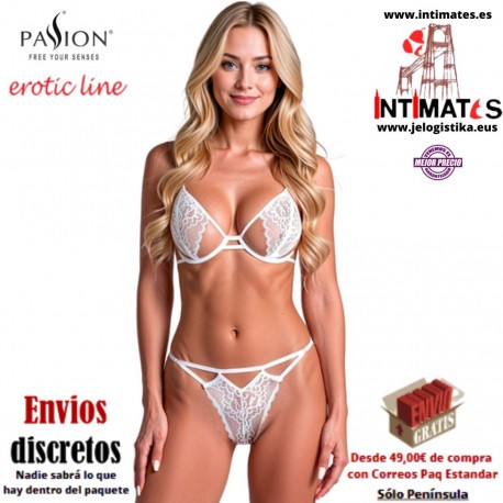 Resilque ·  Conjunto de sujetador y tanga blanco · Passion