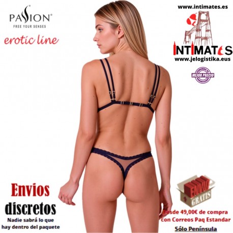 Belissana ·  Conjunto de sujetador y tanga azul · Passion