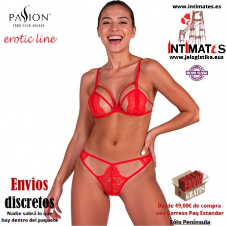 Anuvera ·  Conjunto de sujetador y tanga rojo · Passion