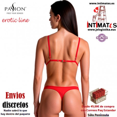 Anuvera · Conjunto de sujetador y tanga rojo · Passion