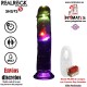 LED Vibrating Straight Cock · Pene recto con vibración 200mm · RealRock