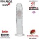 LED Vibrating Straight Cock · Pene recto con vibración 200mm · RealRock