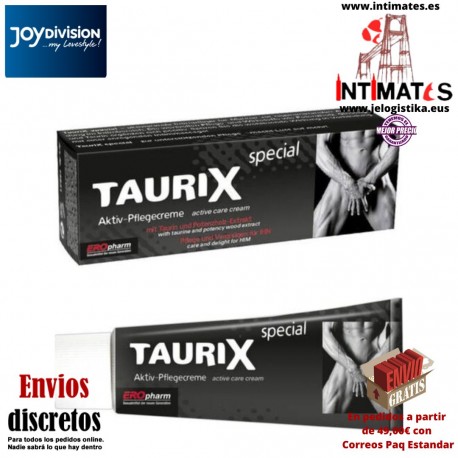 Taurix · Crema para la erección del pene · Eropharm