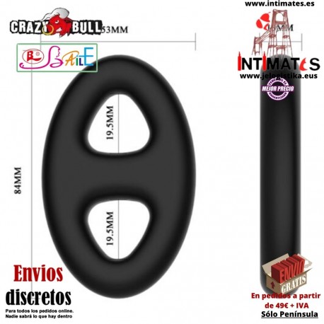 Oval · Anillo doble de silicona · Crazy Bull