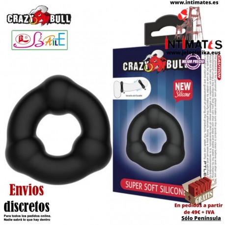 Anillo de silicona para el pene con módulos · Crazy Bull
