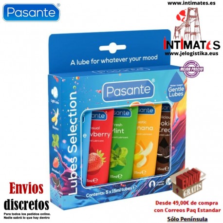 Paquete de lubricantes sabores variados · Pasante