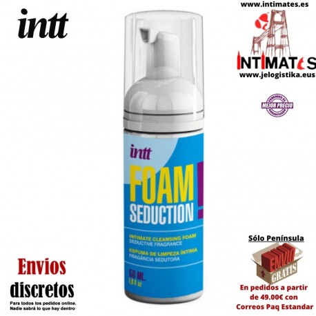 Foam Seduction · Espuma limpiadora íntima · Intt