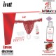 Brazilian Panty · Pack de lencería roja con perlas y lubricante a base de agua.· intt