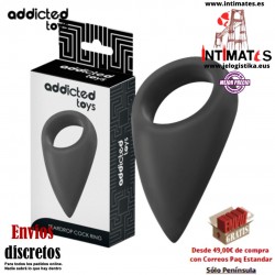 Teardrop Cock Ring · Anillo para el pene con forma de lágrima · Addicted toys