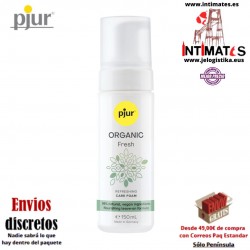 ORGANIC Fresh · Espuma refrescante sin perfume es ideal para el cuidado diario · pjur®