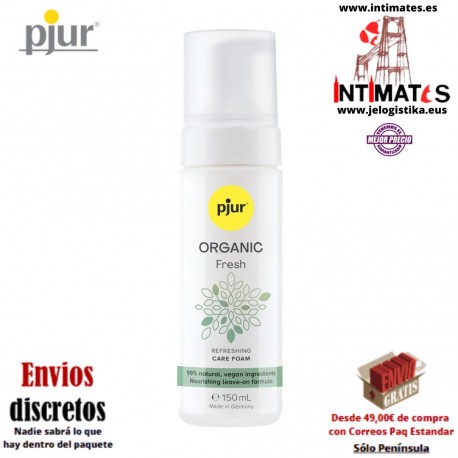 ORGANIC Fresh · Espuma refrescante sin perfume es ideal para el cuidado diario · pjur®