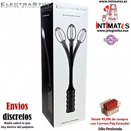 Depth Charge Flexible Electro Probe · Huevo suave con mango flexible · ElectraStim