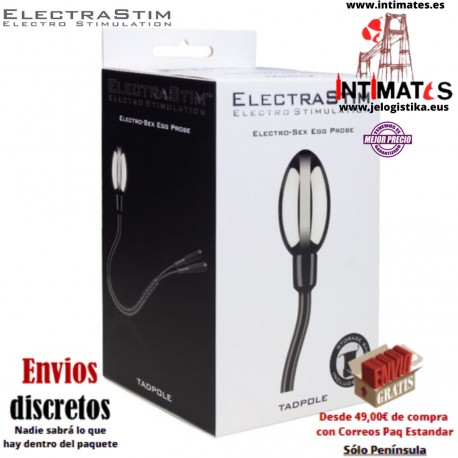 Tadpole Electrode - Soft Tail Electro Egg · Electrodo bipolar de forma curva · ElectraStim
