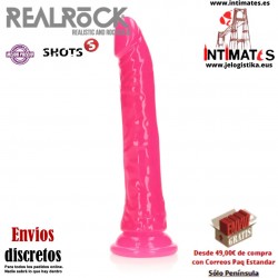 Glow in the Dark 9" · Consolador delgado y realista con ventosa · RealRock