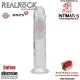 LED Vibrating Straight Cock · Pene recto con vibración 180mm · RealRock