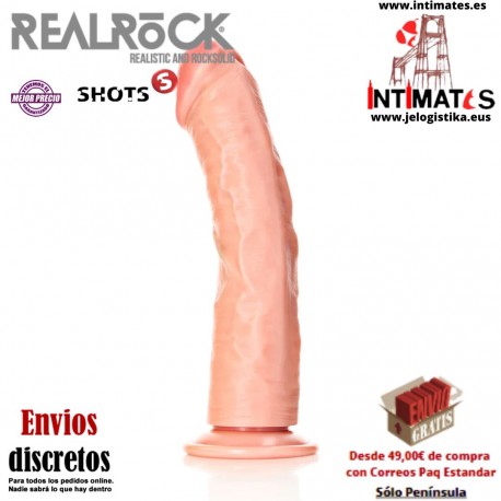 Crystal Clear 10''· Consolador realista recto con ventosa  · RealRock