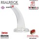Crystal Clear 5" · Consolador no realista con ventosa 13 cm · RealRock