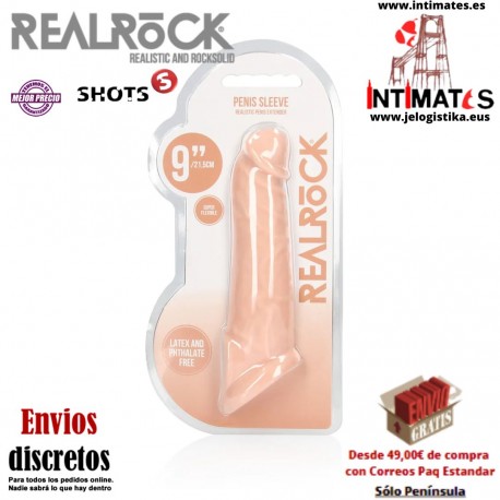 Penis Sleeve 9" · Funda para el pene 230mm · RealRock