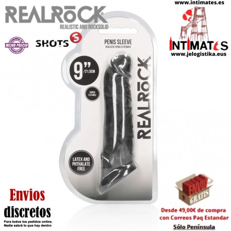 Penis Sleeve 9" · Funda para el pene 230mm · RealRock