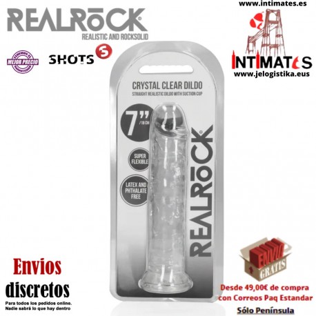 Crystal Clear 7" · Realistic Dildo 180mm · RealRock
