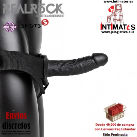 Hollow Strap-On · Arnes com dildo hueco - 155 mm · RealRock