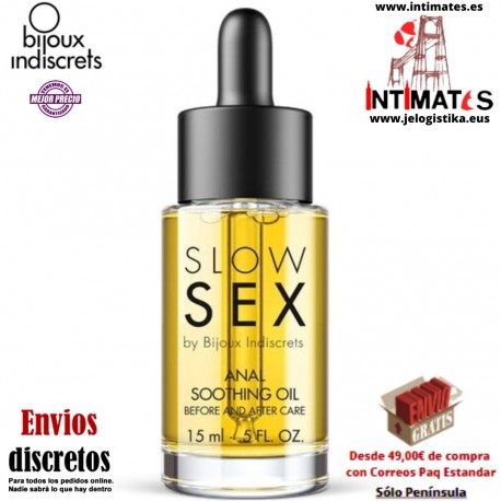 Slow Sex ·  Aceite anal calmante · Bijoux Indiscrets